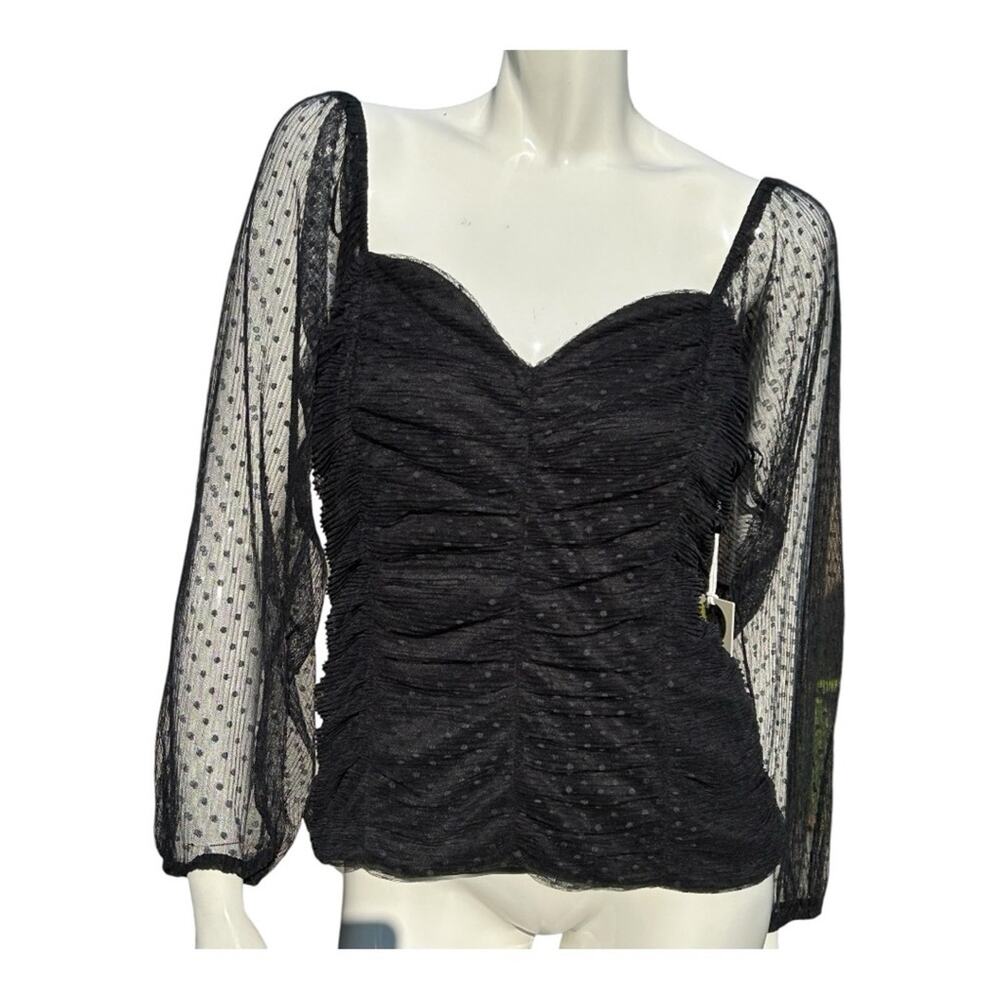 Paperoc - Black Blouse, long sleeve, size 2X, NWOT